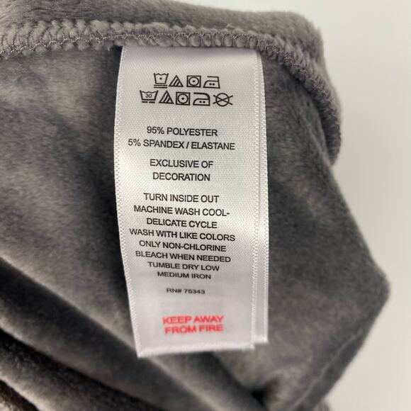 House of Harlow 1960 Gray Velour Jogger Pants Casual Lounge Womens Size L - Picture 7 of 10